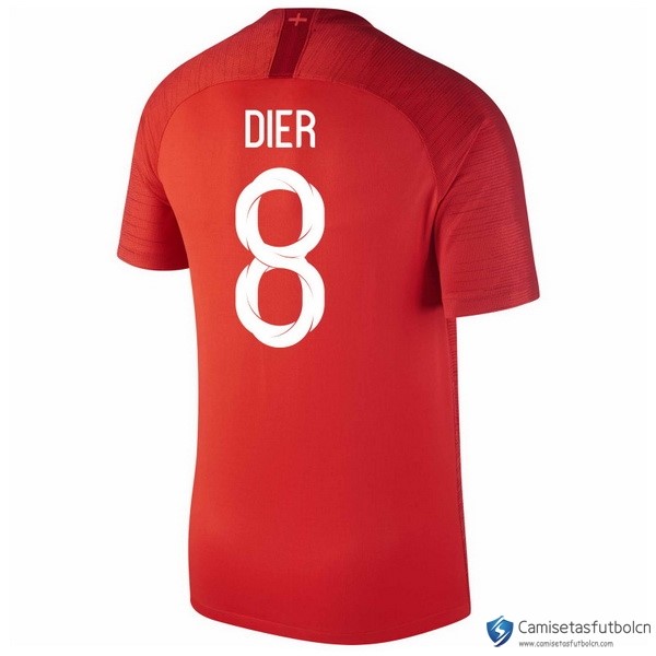 Camiseta Seleccion Inglaterra Segunda equipo Dier 2018 Rojo